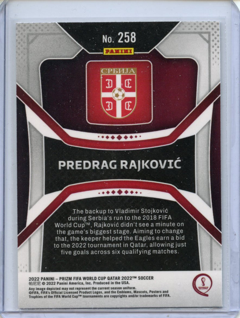 2022 Panini Prizm FIFA World Cup Qatar Predrag Rajkovic