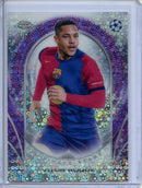 2024-25 Topps UEFA Club Competitions Vitor Roque Ultimate Stage Chrome Purple 37/75