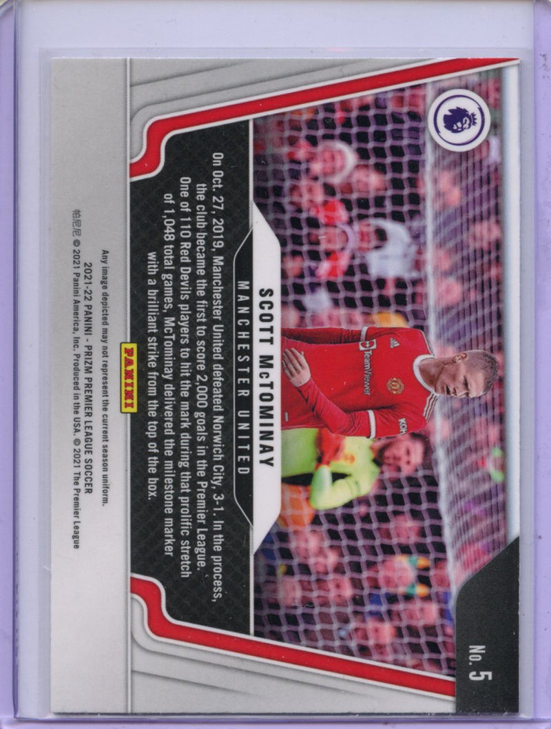 2021-22 Prizm Premier League Scott Mctominay Widescreen