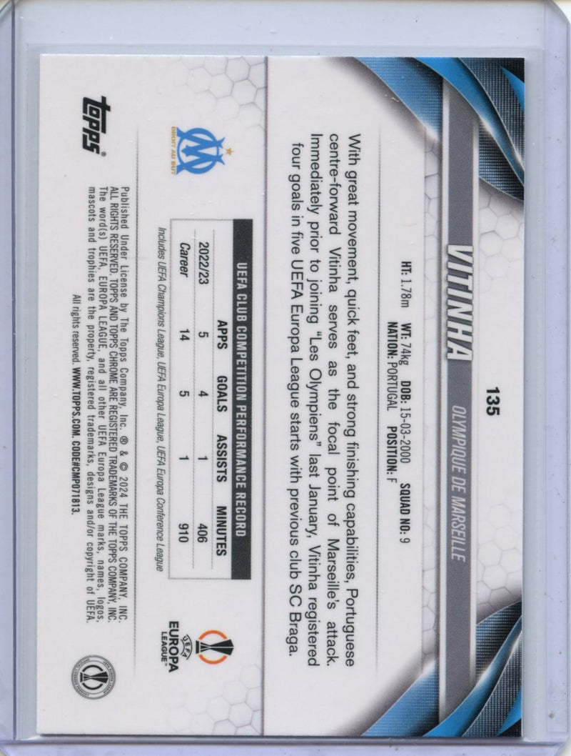 2023-24 Topps Chrome UEFA Vitinha Night Vision Ray Wave 221/225