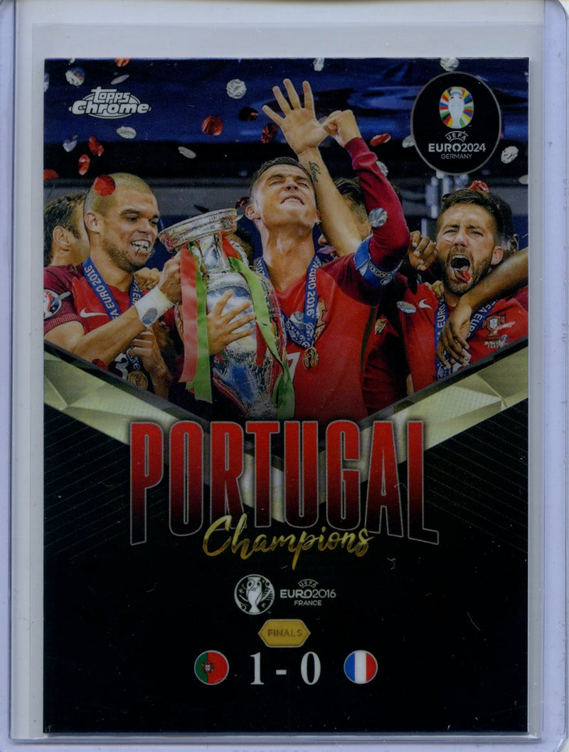 2024 Topps Chrome UEFA Euro Ultimate Showdown Portugal 2016 Final