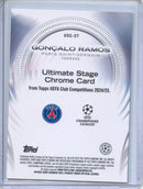 2024-25 Topps UEFA Club Competitions Goncalo Ramos Ultimate Stage Chrome Purple 41/75