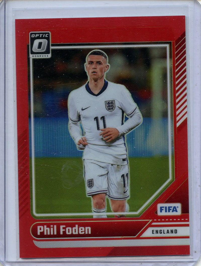 2024-25 Donruss Phil Foden Optic Red 179/299