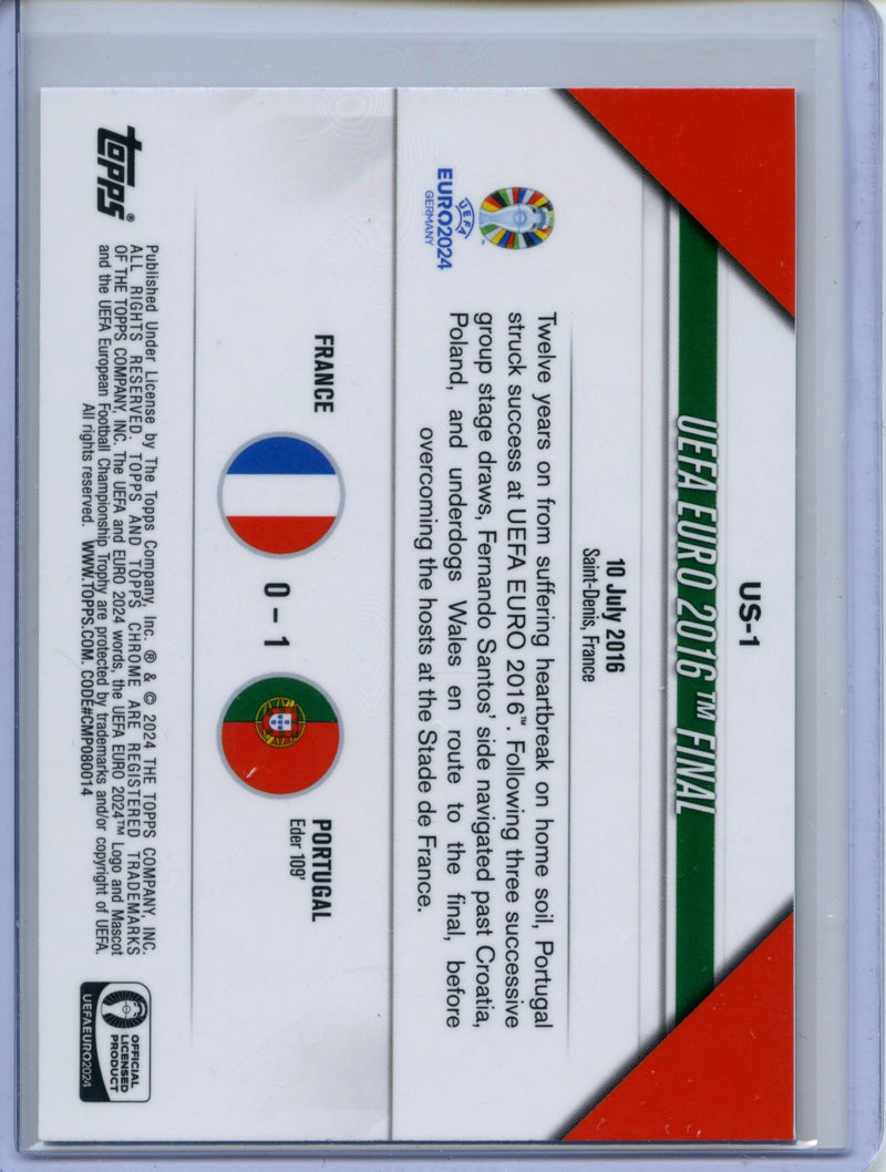 2024 Topps Chrome UEFA Euro Ultimate Showdown Portugal 2016 Final