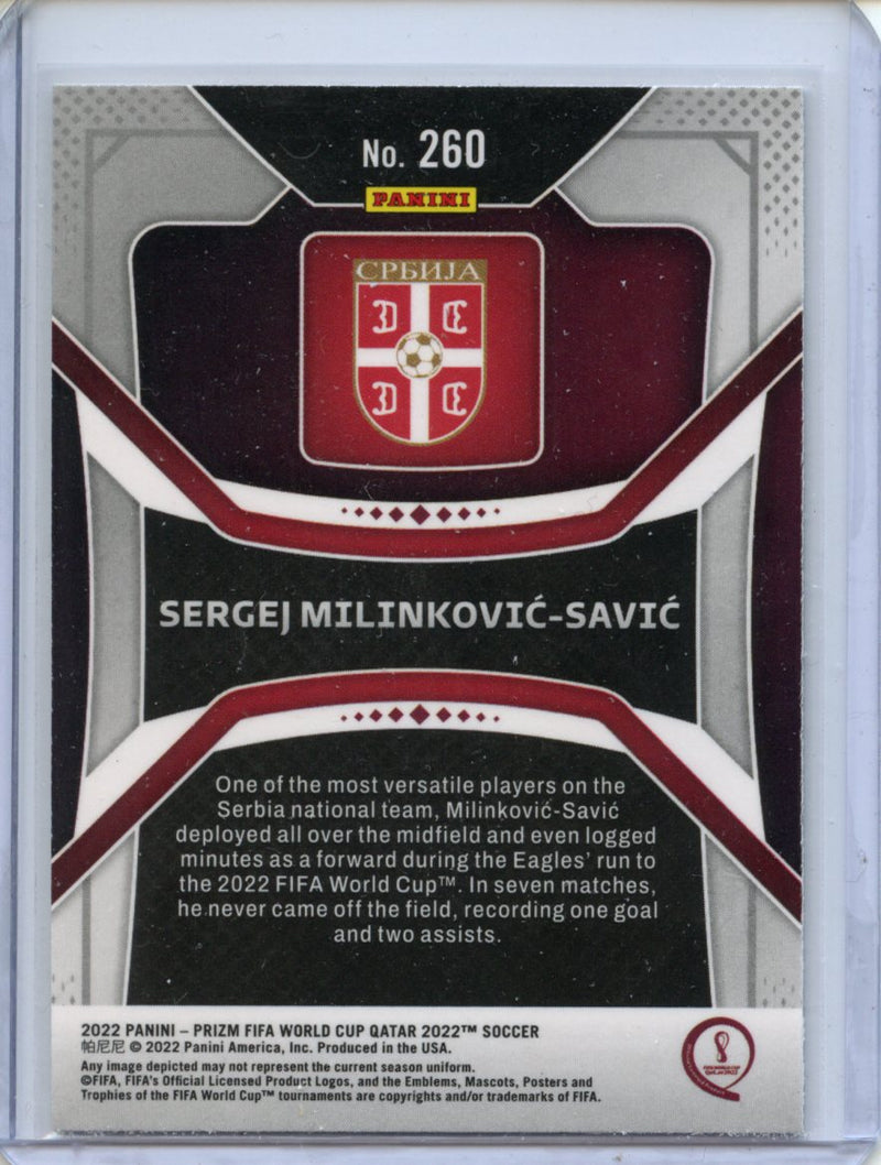 2022 Panini Prizm FIFA World Cup Qatar Sergej Milinkovic-Savic