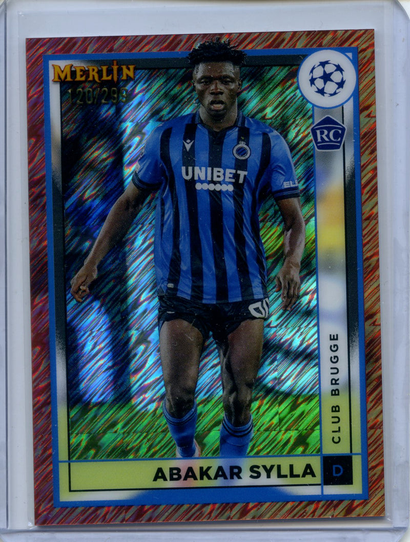 2022-23 Topps Merlin Chrome Abakar Sylla Rose Gold Shimmer 120/299