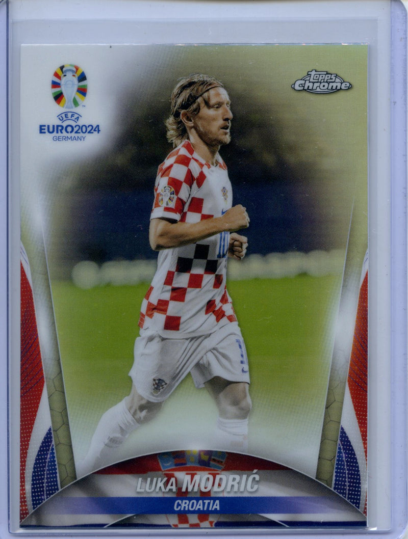 2024 Topps Chrome UEFA Euro Luka Modric Refractor