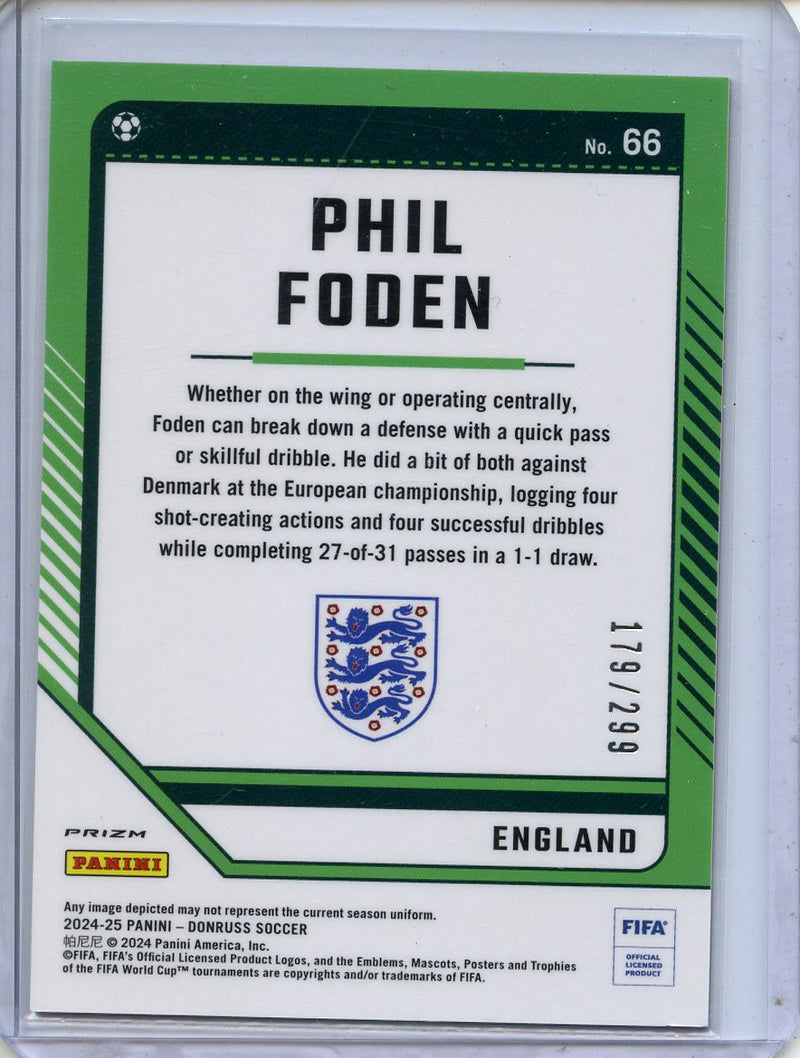 2024-25 Donruss Phil Foden Optic Red 179/299