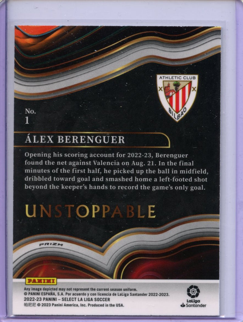 2022-23 Panini Select La Liga Alex Berenguer Unstoppable