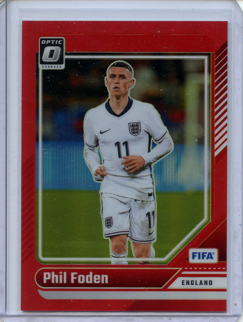 2024-25 Donruss Phil Foden Optic Red 154/299