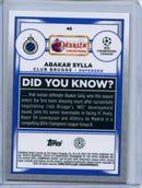 2022-23 Topps Merlin Chrome Abakar Sylla Rose Gold Shimmer 120/299