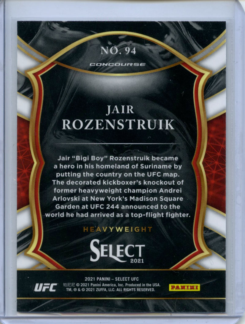 2021 Panini Select UFC Jair Rozenstruik Concourse