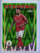 2024-25 Topps Chrome UEFA Club Comps Nicolas Otamendi Neon Green RayWave 108/125