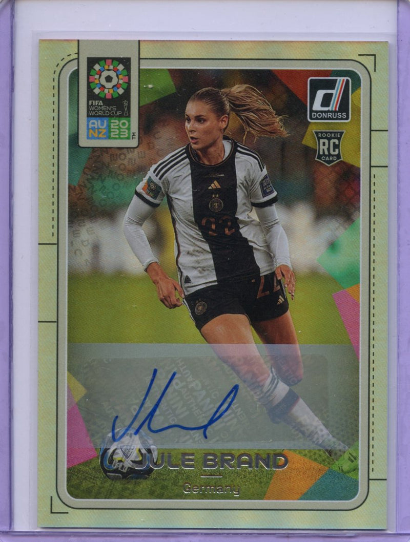 2023 Donruss FIFA Womens World Cup Julie Brand Base Autograph