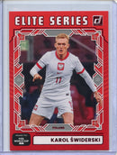 2025-26 Donruss Road to FIFA World Cup Karol Swiderski Elite Series Red