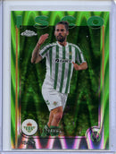 2024-25 Topps Chrome UEFA Club Comps Isco Neon Green RayWave 117/125