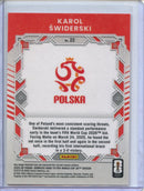 2025-26 Donruss Road to FIFA World Cup Karol Swiderski Elite Series Red
