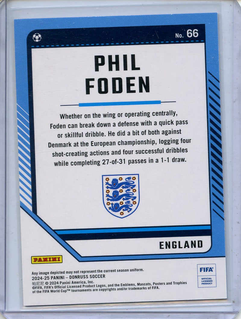 2024-25 Donruss Phil Foden Blue 16/49