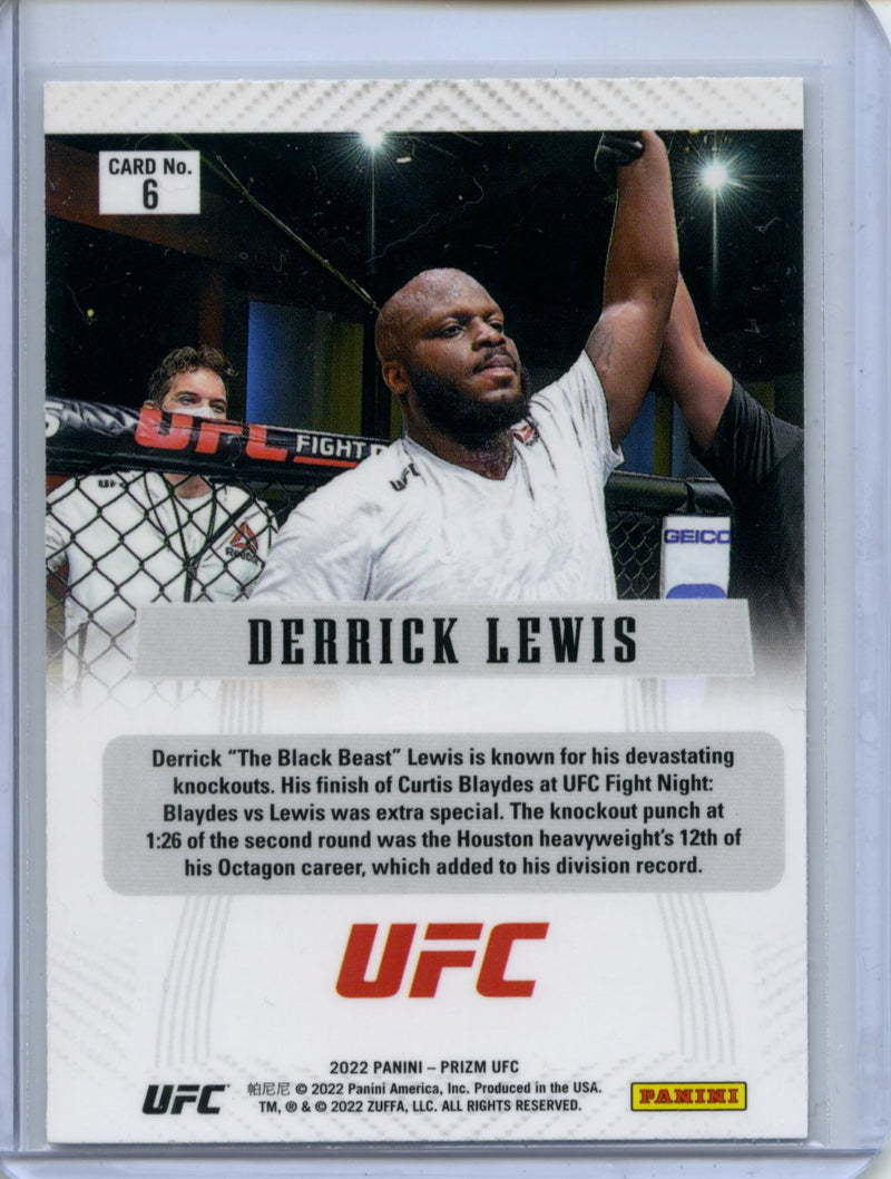 2022 Panini Prizm UFC Derrick Lewis Prizm Flashback