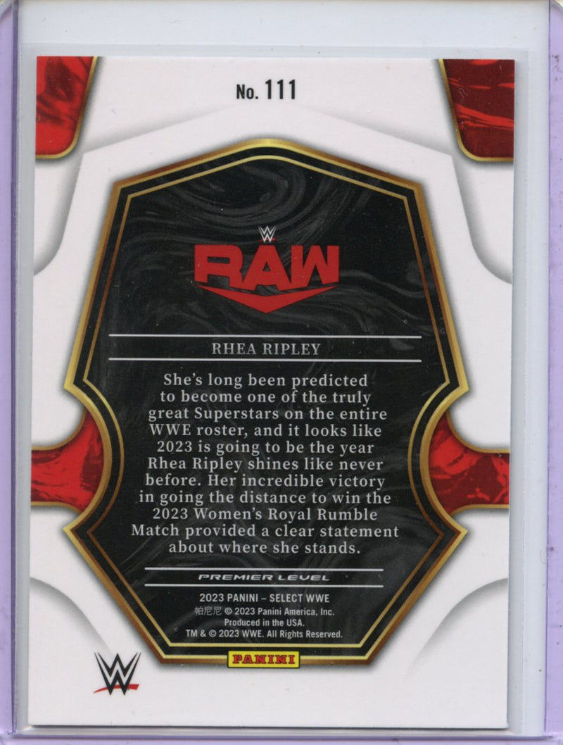 2023 Panini Select WWE Rhea Ripley Premier Level