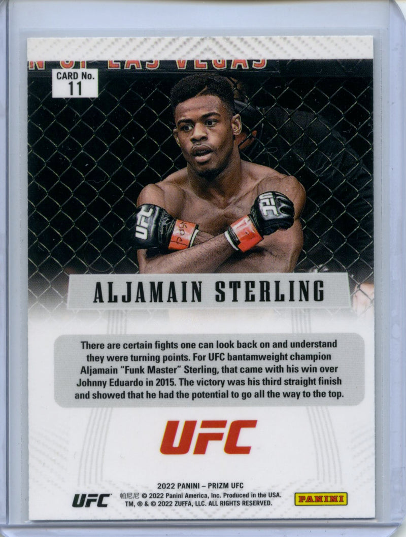 2022 Panini Prizm UFC Aljamain Sterling Prizm Flashback