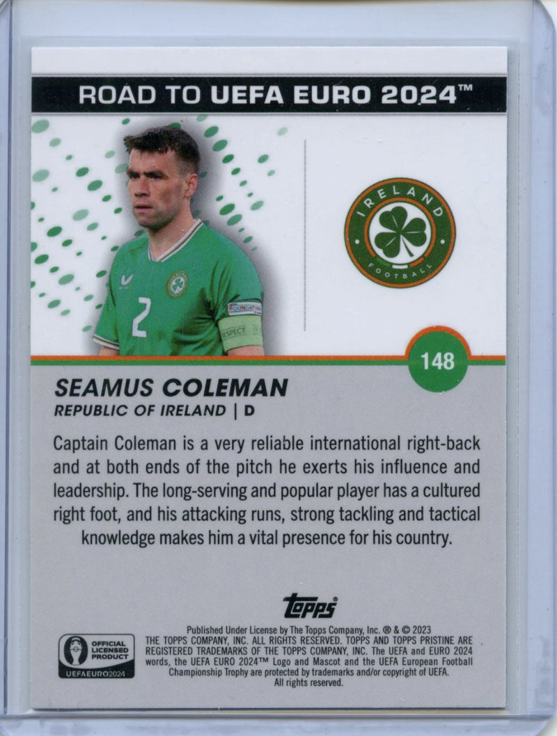 2023-24 Topps Pristine Road To Euro Seamus Coleman