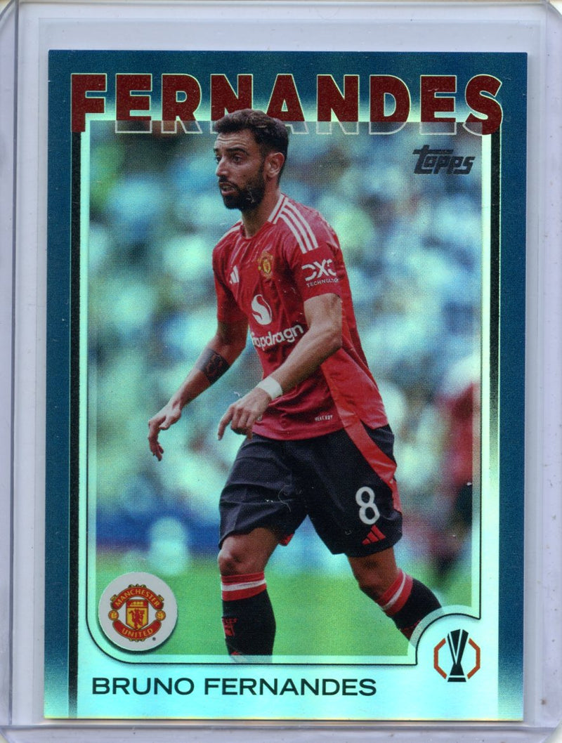 2024-25 Topps UEFA Club Competitions Bruno Fernandes Navy Blue 231/275
