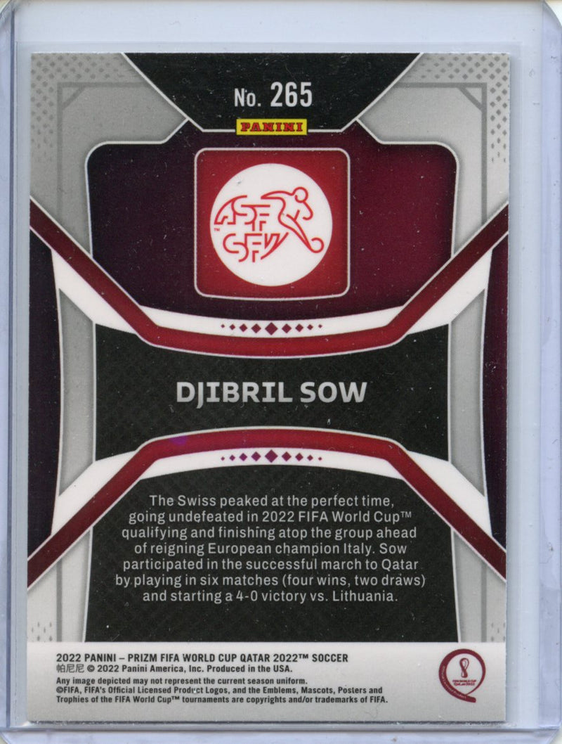 2022 Panini Prizm FIFA World Cup Qatar Djibril Sow