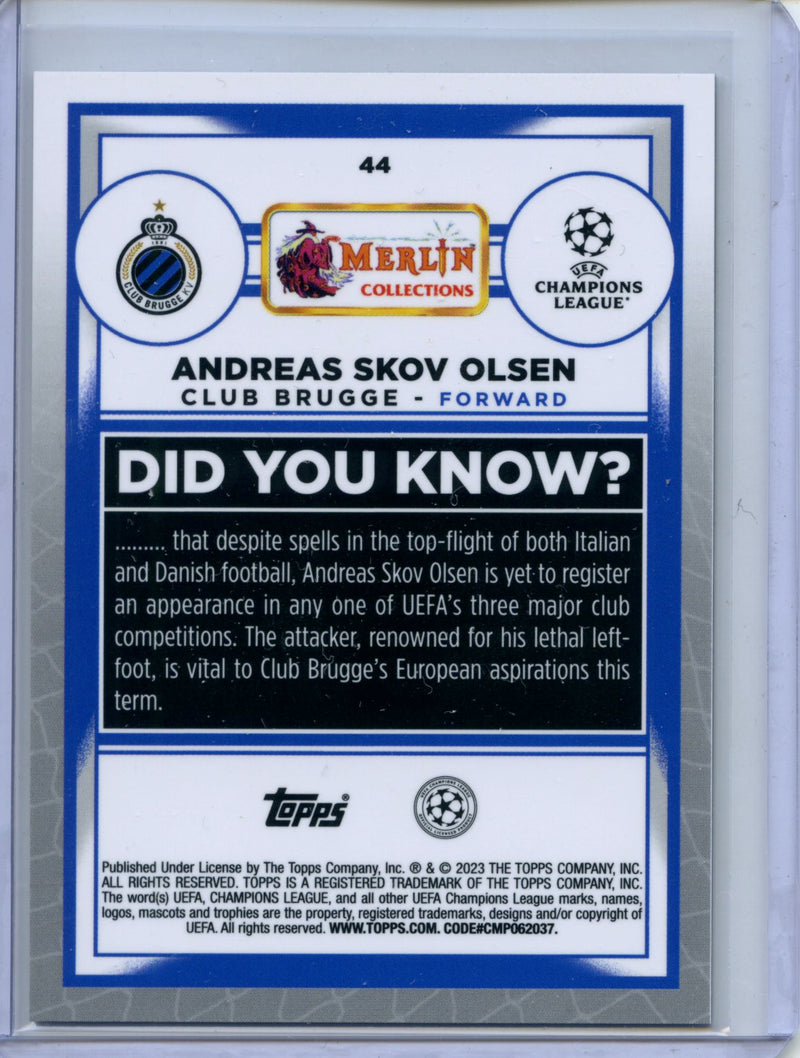 2022-23 Topps Merlin Chrome Andreas Skov Olsen Vintage Merlin