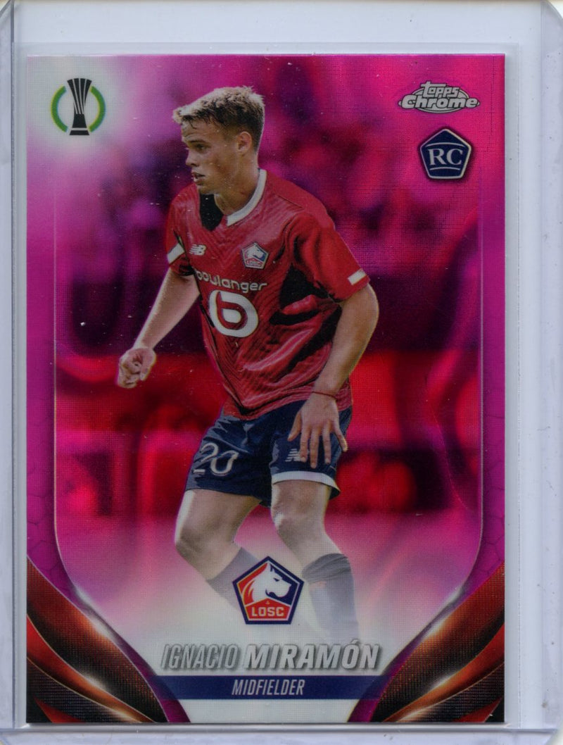 2023-24 Topps Chrome UEFA Ignacio Miramon Pink Lava