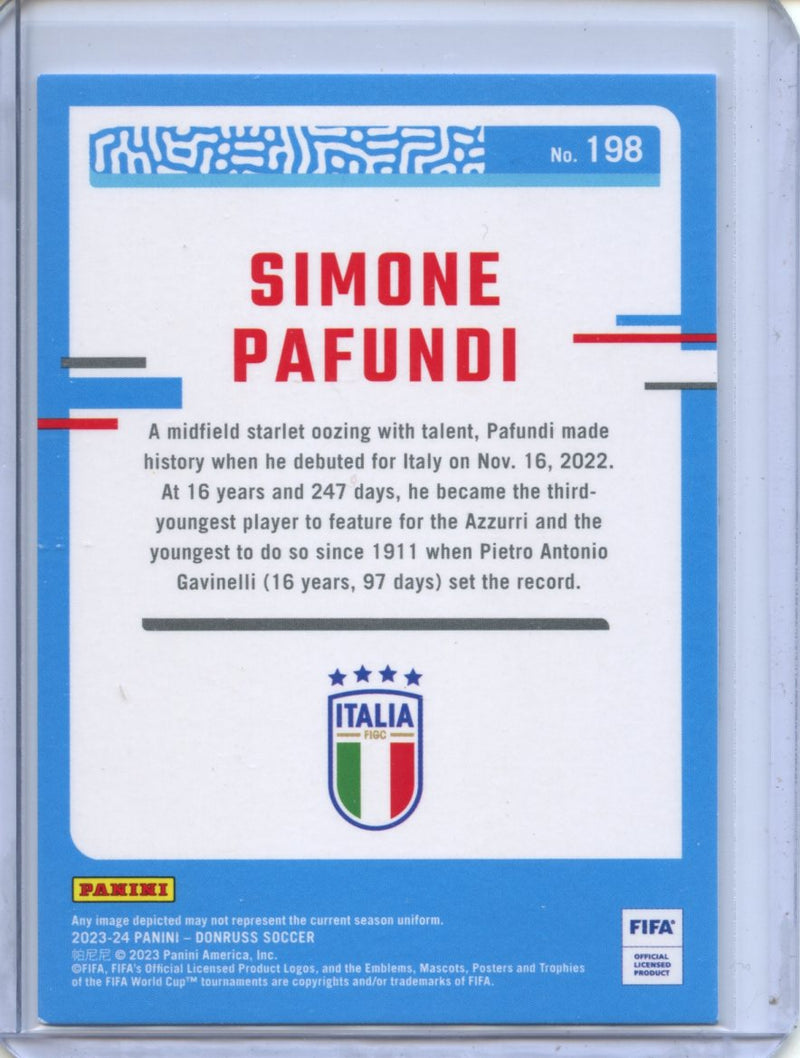2023-24 Donruss FIFA Simone Pafundi