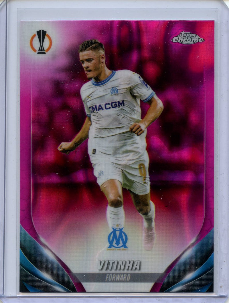 2023-24 Topps Chrome UEFA Vitinha Pink Lava