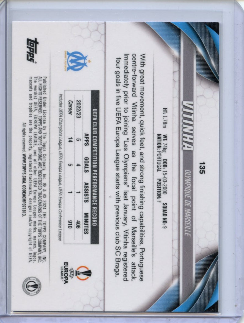 2023-24 Topps Chrome UEFA Vitinha Pink Lava