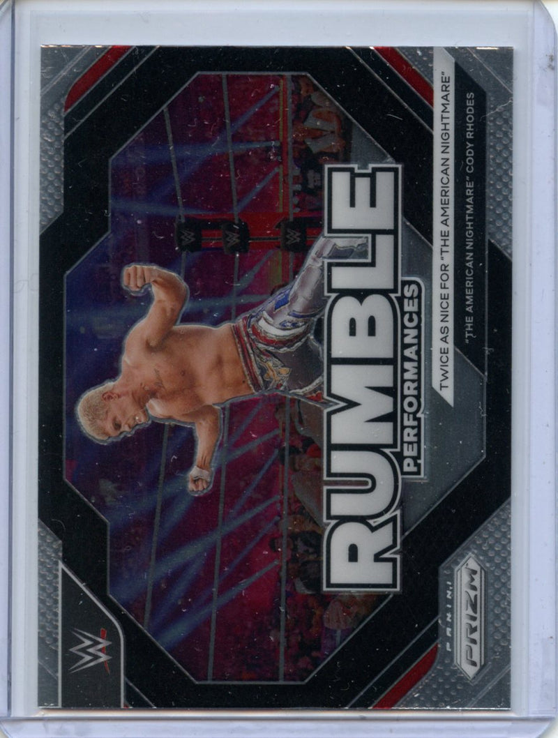 2024 Prizm WWE "The American Nightmare" Cody Rhodes Rumble Performances