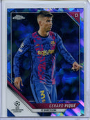 2021-22 Topps Chrome Sapphire UEFA Champions League Gerard Pique