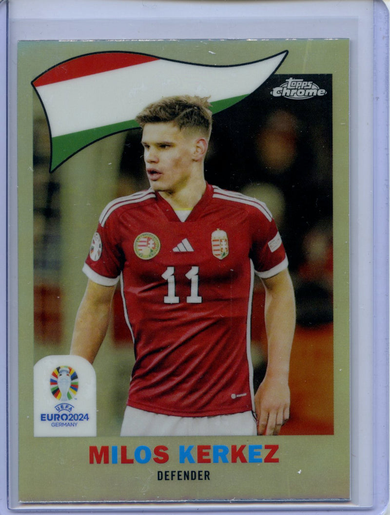 2024 Topps Chrome UEFA Euro Milos Kerkez 1960 Topps Chrome