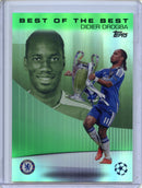 2024-25 Topps UEFA Club Competitions Didier Drogba Best of the Best Green Foilboard 47/99