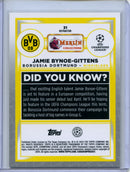 2022-23 Topps Merlin Chrome Jamie Bynoe-Gittens Refractor