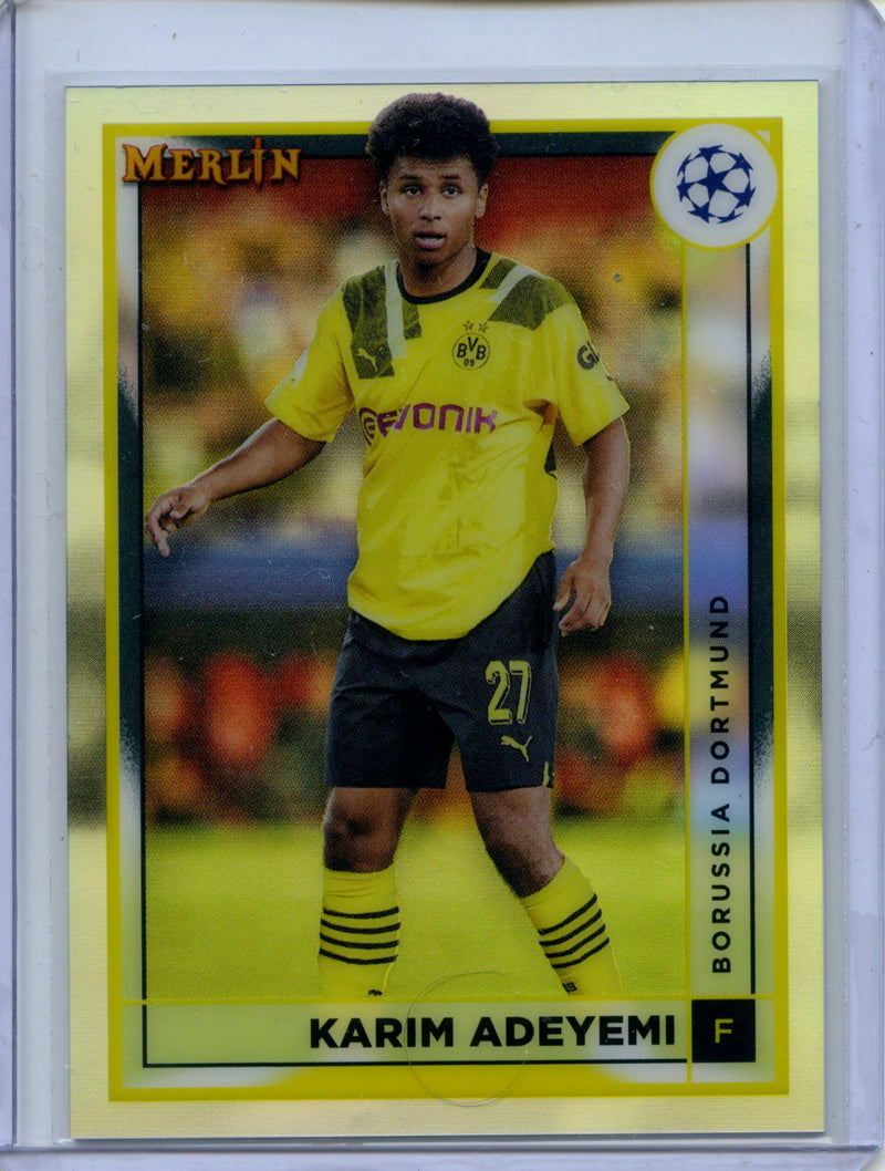 2022-23 Topps Merlin Chrome Karim Adeyemi Refractor