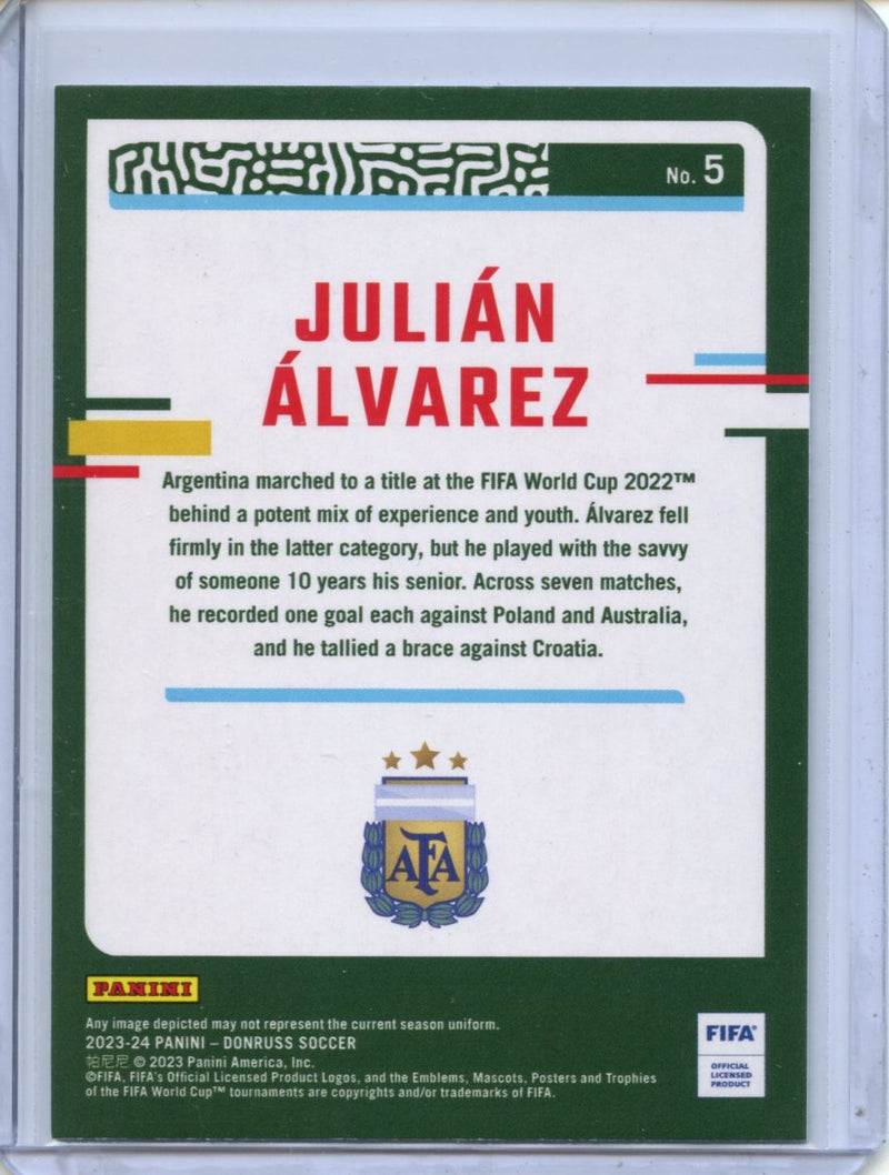 2023-24 Donruss FIFA Julian Alvarez Silver