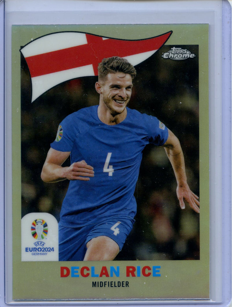 2024 Topps Chrome UEFA Euro Declan Rice 1960 Topps Chrome
