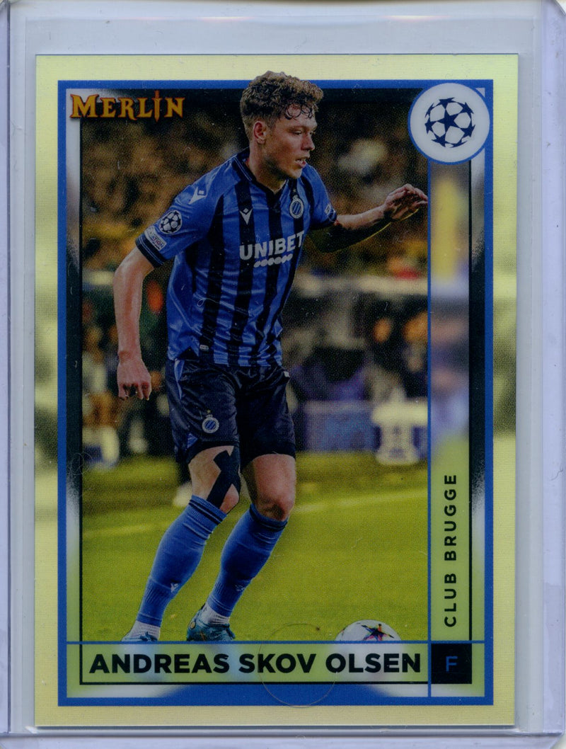 2022-23 Topps Merlin Chrome Andreas Skov Olsen Refractor