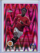2024-25 Topps Chrome UEFA Club Comps Kobbie Mainoo Neon Pink RayWave 96/175