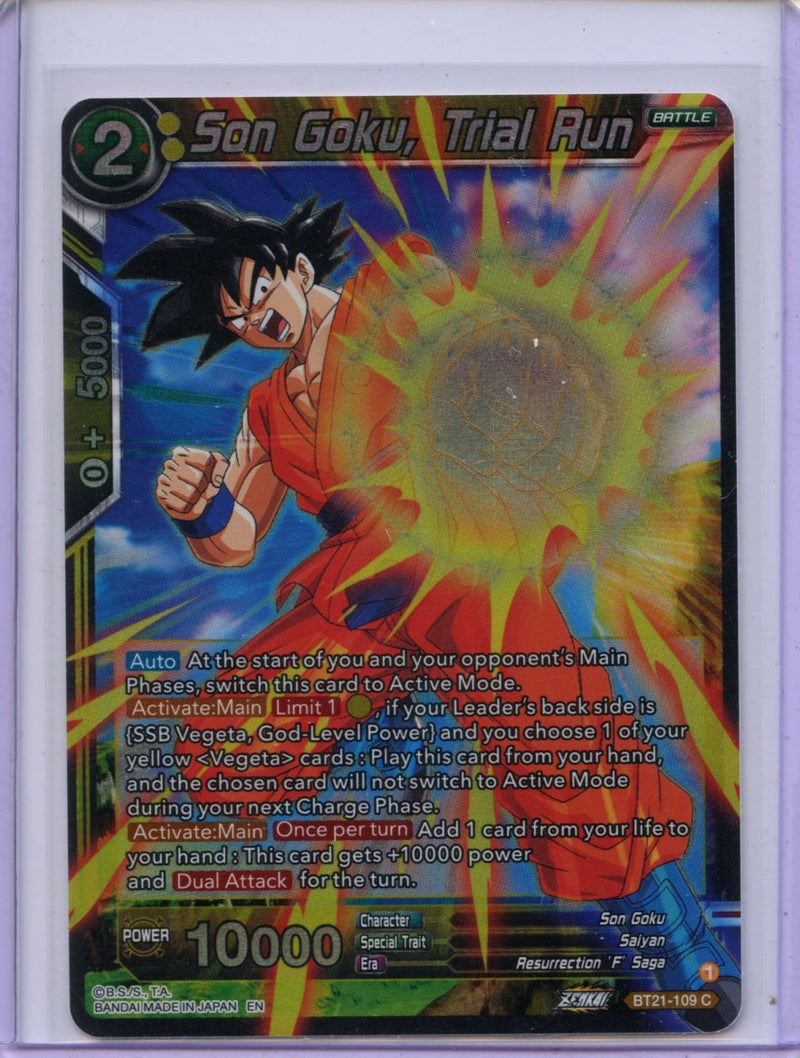 Son Goku, Trial Run - Wild Resurgence BT21-109 C Foil