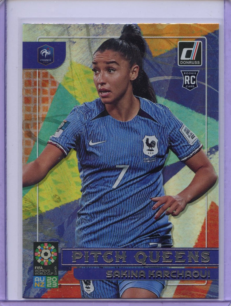 2023 Donruss FIFA Womens World Cup Sakina Karchaoui Pitch Queens