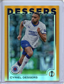 2024-25 Topps UEFA Club Competitions Cyriel Dessers Orange Foilboard 22/25