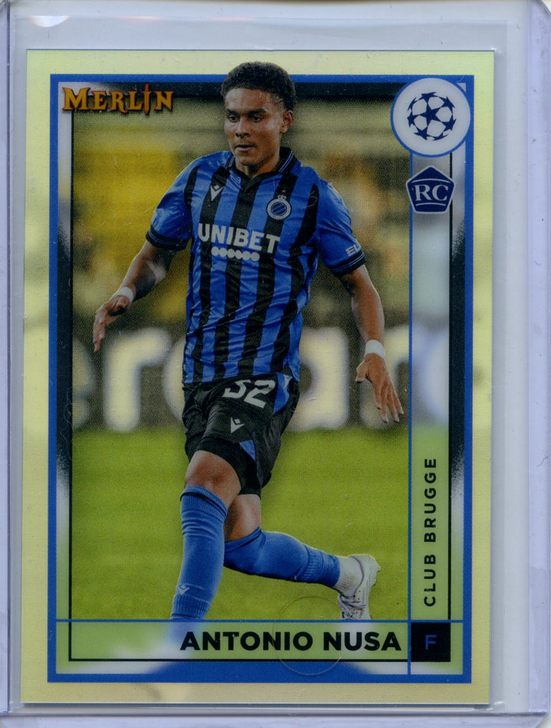 2022-23 Topps Merlin Chrome Antonio Nusa Refractor