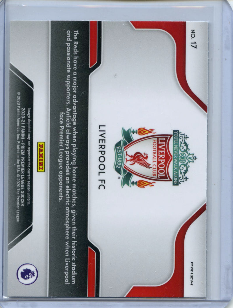 2020-21 Panini Prizm Premier League Liverpool Atmosphere Silver Prizm