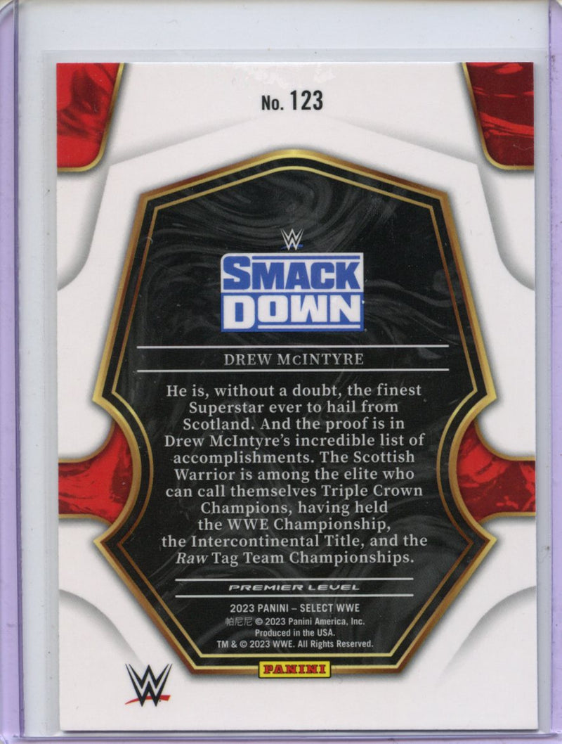 2023 Panini Select WWE Drew McIntyre Premier Level