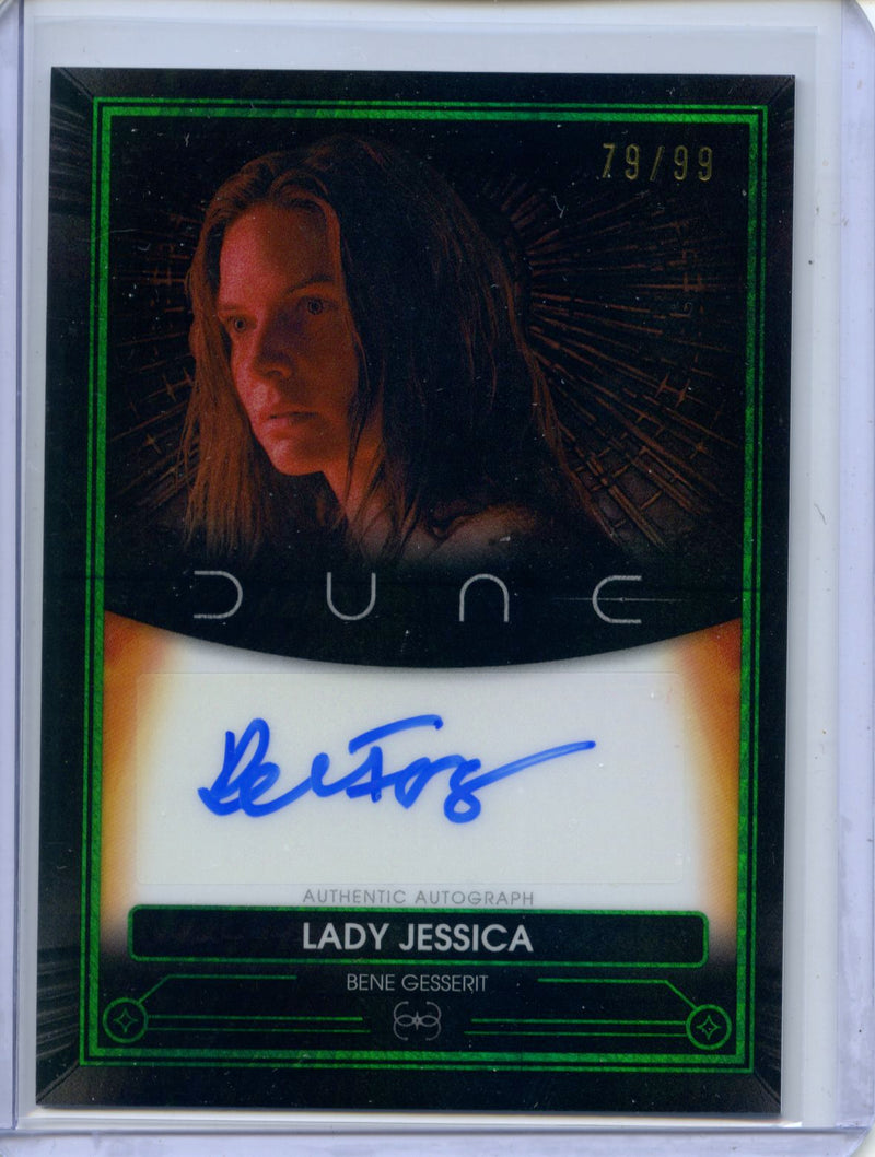 2024 Topps Dune Chrome Lady Jessica Autograph Atreides Green Prism 79/99